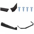 Ecotric Front Rear Bumper Valance Lip Spoiler Compatible With 2015-2021 Subaru Wrx Sti Lower Splitter Finisher Under Chin