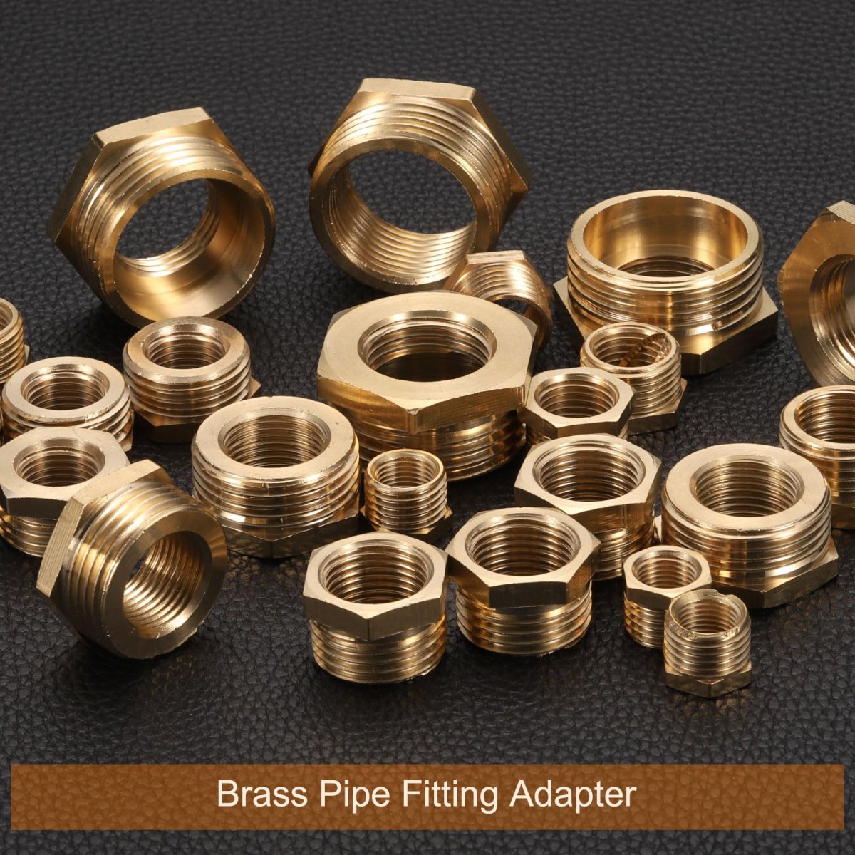 6 Pcs Brass Reducer Hex Bushing G1 Male X G3 4 Female Threaded Reducing Pipe Adapter Fitting With Ptfe Tape For Plumbing Fuel