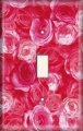 Snazzyswitch Pink Roses Decorative Light Switch Cover Single Toggle Wall Plate 