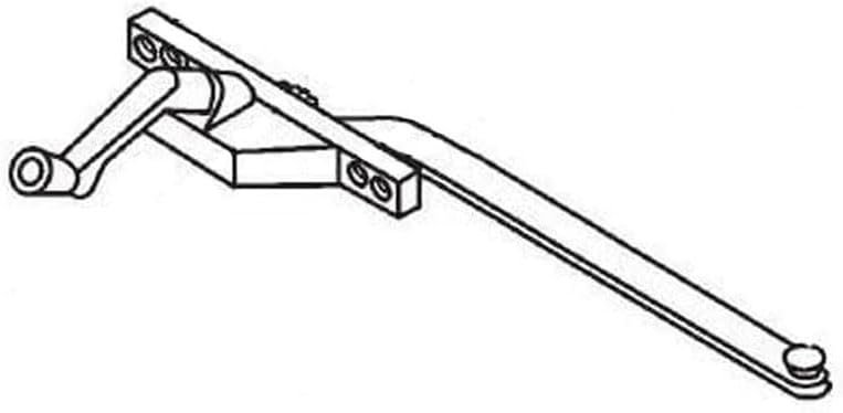 Casement Window Operator 11 In Long Arm Left Hand Front Mount Bronze Color Part Number 36-222-1