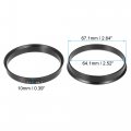 Acropix 67 1mm To 64 Universal Car Hub Centric Rings Black Pack Of 4