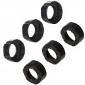 Sausage Caulking Gun Front Cap Aluminum Cover For Replacement Black 6 Pack