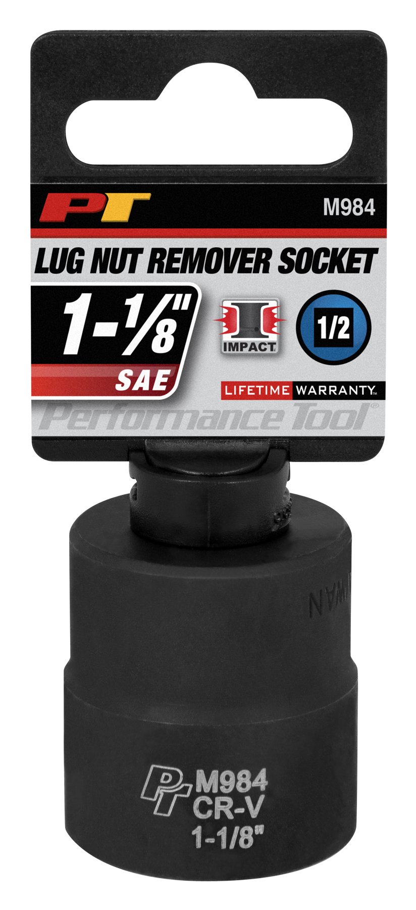 Performance Tool M984 1-1 8 Lug Nut Remover Socket