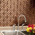 Fasa De Rings Decorative Vinyl 18in X 24in Backsplash Panel In Oil-rubbed Bronze 5 Pack 