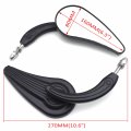 Httmt Mt382- Black Tear Drop Style Motorcycle Mirrors Compatible With 1984 To 2014 Fit Most H-d Model