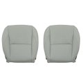 Front Driver And Passenger Bottom Replacement Perforated Seat Covers Light Gray Microfiber Leather For Lexus Es350 2007 2012 