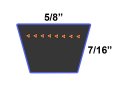 D D Powerdrive 75-538 Oregon Kevlar Replacement Belt 38 Length Aramid