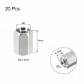 Uxcell M3x6mm Female-female Hex Nickel Plated Pcb Motherboard Spacer Standoff For Fpv Drone Quadcopter Computer Circuit Board