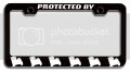 Protected By Maltese Dogs Pets Black Metal License Plate Frame Heavy Duty Steel Tag Holder For Us And Canada Vehicles 12 5 X 6 