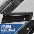 Rear Bumper End Caps Cover With Parking Sensor Holes Compatible Ford F-150 2015-2020 Passenger Right Side Primered Painted