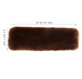 Dotesy Auto Genuine Sheepskin Seat Belt Cover Universal Fuzzy Pure Wool Car Seatbelt Shoulder Pads For Adults Kids Children