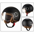 Vintage Vespa Helmet Dot Approved 3 4 Open Face Retro Motorcycle Half For Men Women Street Jet-moped Cruiser Chopper Scooter