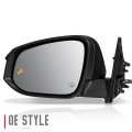 To1320318 Oe Style Driver Side Mirror Manual Folding Power Adjust Heated Glass Turn Signal Memory Blind Spot Detection Puddle