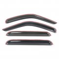 Tape On External Window Visor For 2002-2007 Jeep Liberty Slim Style Acrylic Smoke Tinted Semi-transparent Sun Rain Shade Guard