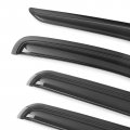 Tape On External Window Visor For 2002-2007 Jeep Liberty Slim Style Acrylic Smoke Tinted Semi-transparent Sun Rain Shade Guard