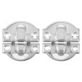 2set Retro Toggle Hasp Latch Vintage Duckbilled Iron Decorative Hardware For Wooden Box Jewelry Cabinet Suitcase 27x28mm Silver 