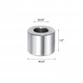 Uxcell 10pcs Stainless Steel Spacer 3 8 Bore X 4 Od 1 2 Length Screw Standoff Bushing Plain Finish Round Metal For Screws Bolts