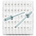 Dome Head Blind Rivets Steel Steel Mandrel Zinc Clear 2035 Pcs