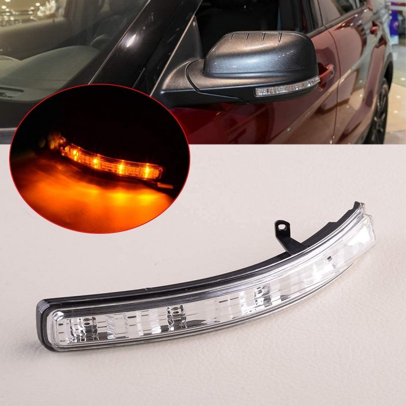 Left Mirror Turn Signal Lamp Bb5z-13b375-a For Ford Explorer 2011 2019 Driver Side Black Replacement Light Assembly