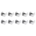 10 Pcs U Bracket For 2 01 In Panels Metal Shaped Fastener Brackets Guardrail Or Partitions Connection Silver 52 X 55 42mm 