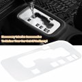Gear Shift Panel Cover Trim For Jeep Wrangler 2012 2018 Jk Jku White Anodized Aluminum Frame Box Interior Decoration