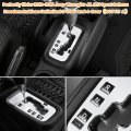 Gear Shift Panel Cover Trim For Jeep Wrangler 2012 2018 Jk Jku White Anodized Aluminum Frame Box Interior Decoration