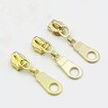 Yahoga 5 Gold Metallic Nylon Coil Zippers By The Yard Bulk White Tape 10 Yards With 25pcs Sliders For Diy Sewing Tailor Craft 