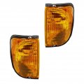 Ford E-150 250 350 Club Wagon 2004 05 06 2007 Parking Side Marker Light Driver And Passenger Side Pair Plastic Replacement For 