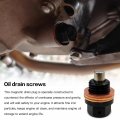 M14 X 1 5 Magnetic Oil Drain Plug Anodizing Coloring Technology With Red Copper Crush Washer Gasket Fit For Ford Gm Hyundai Kia