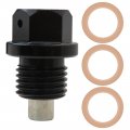 M14 X 1 5 Magnetic Oil Drain Plug Anodizing Coloring Technology With Red Copper Crush Washer Gasket Fit For Ford Gm Hyundai Kia