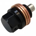 M14 X 1 5 Magnetic Oil Drain Plug Anodizing Coloring Technology With Red Copper Crush Washer Gasket Fit For Ford Gm Hyundai Kia
