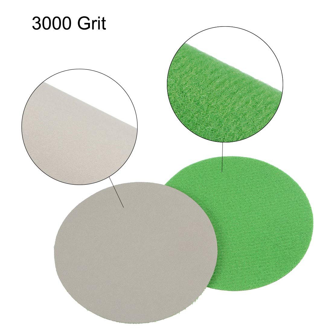 3 In Wet Dry Sanding Discs 3000 Grit Hook And Loop Silicon Carbide Sandpaper For Orbital Sander 20 Pieces