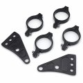 Htt Motorcycle Black 41mm Turn Signal Clamps Headlight Mount Bracket Fork Ear Chopper Cafe Racer For Universal Cbr Kawasak