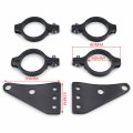 Htt Motorcycle Black 41mm Turn Signal Clamps Headlight Mount Bracket Fork Ear Chopper Cafe Racer For Universal Cbr Kawasak