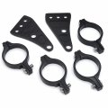 Htt Motorcycle Black 41mm Turn Signal Clamps Headlight Mount Bracket Fork Ear Chopper Cafe Racer For Universal Cbr Kawasak