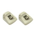 Pair Grey Sun Visor Retainer Clip For Ford Focus 2000 2004 Replace Ys4z Aaa 