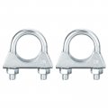Uxcell Muffler U-bolt Clamps For 28mm 1-1 8 Diameter Exhaust Tail Pipe 2pcs U Clamp Saddle Type