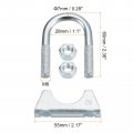 Uxcell Muffler U-bolt Clamps For 28mm 1-1 8 Diameter Exhaust Tail Pipe 2pcs U Clamp Saddle Type