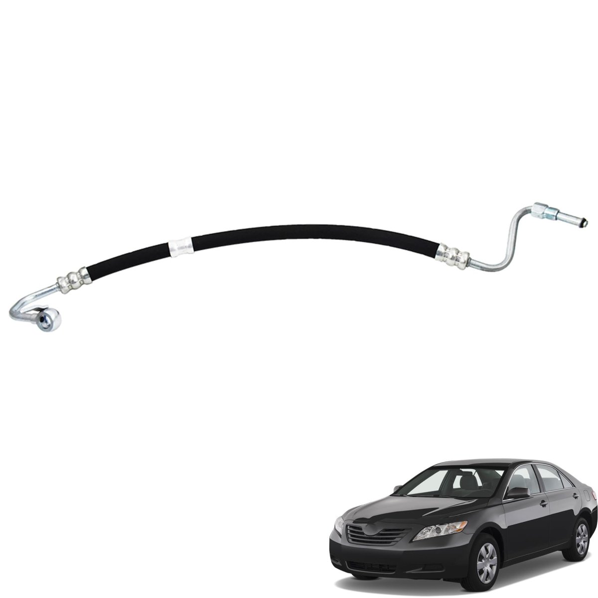 Power Steering Pressure Line Hose Assembly Replacement For 2002 2003 2004 2005 2006 2007 2008 2009 Camry 2 4l 41165yv