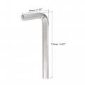 Uxcell 10mm Hex Key Wrench L Shaped Cr-v Repairing Tool