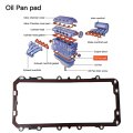 Os30725r 3l3z6710aa Oil Pan Gasket Replacement For 2014 Ford E350 Super Duty Base Extended Cargo Van 3-door 5 4l 330cu In V8