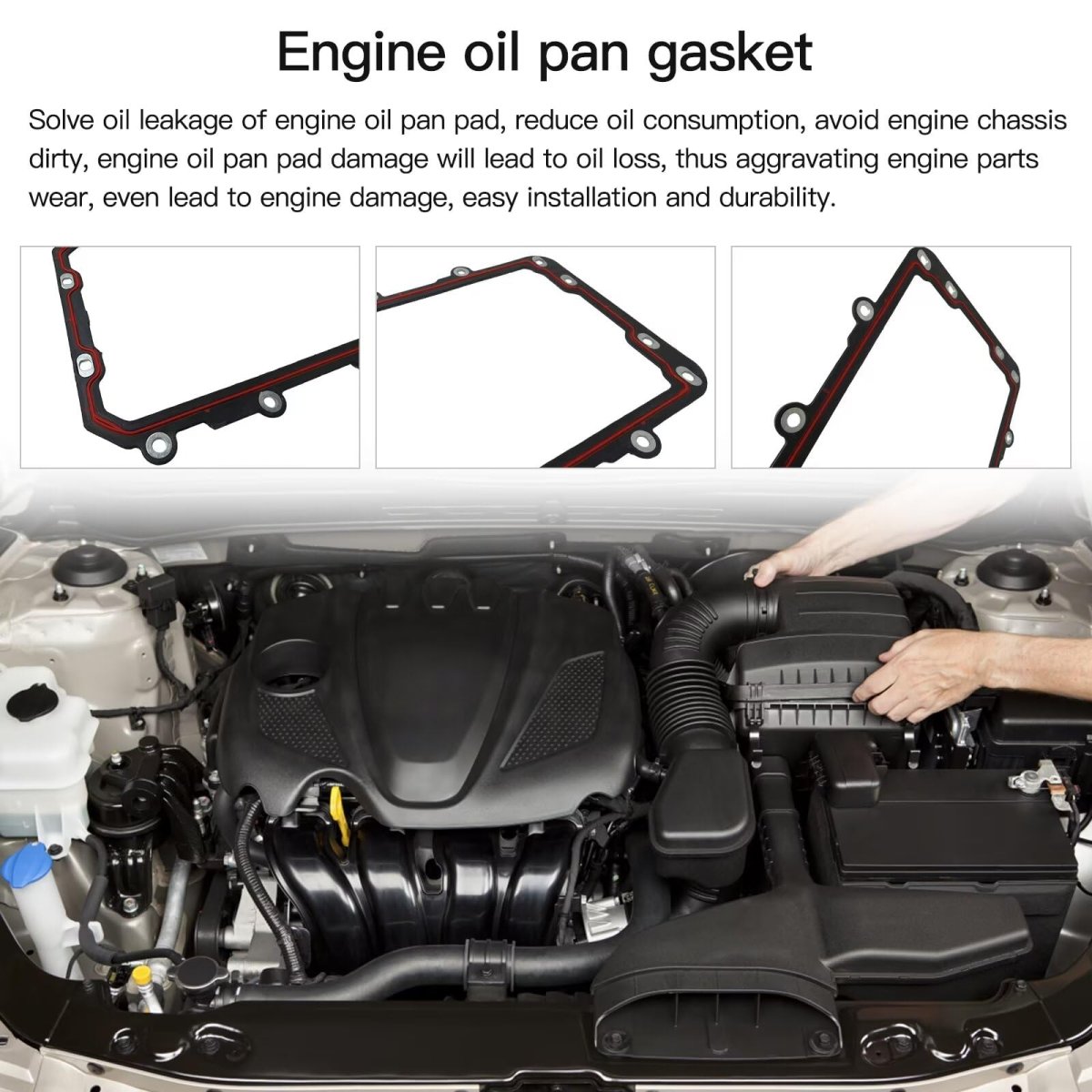 Os30725r 3l3z6710aa Oil Pan Gasket Replacement For 2014 Ford E350 Super Duty Base Extended Cargo Van 3-door 5 4l 330cu In V8
