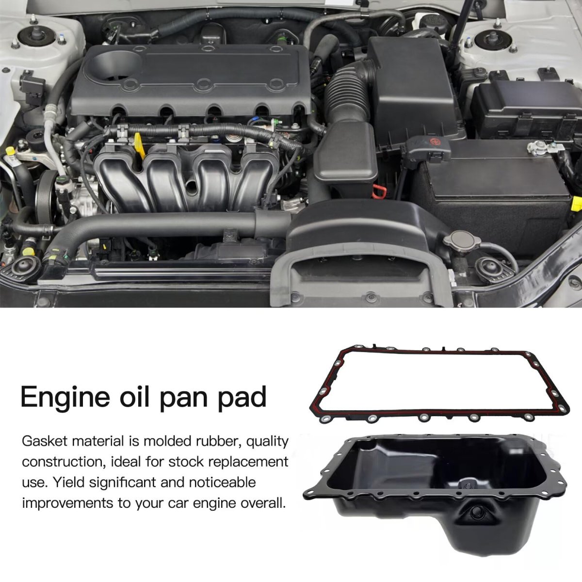 Os30725r 3l3z6710aa Oil Pan Gasket Replacement For 2014 Ford E350 Super Duty Base Extended Cargo Van 3-door 5 4l 330cu In V8