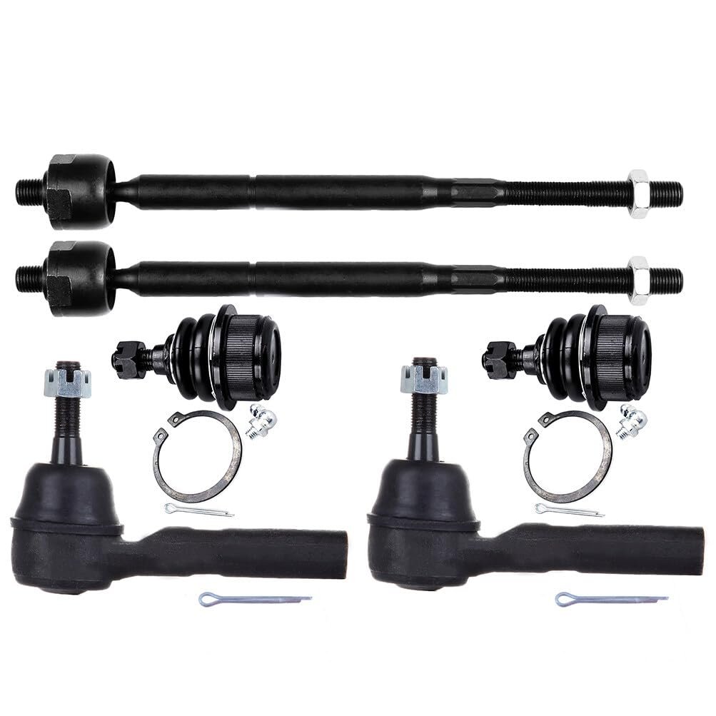 6-piece Fit 2011-2014 For Chrysler 200 2007-2010 Sebring 2008-2014 Dodge Avenger 2009-2015 Journey Front Outer Inner Tie Rod
