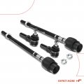 A-premium Set Of 4 Front Inner Outer Tie Rod End Kit Compatible With Buick Chevrolet Oldsmobile Pontiac 1993-1996 Century