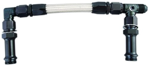 Fragola 920002-bl Black Size -6 X 7 8-20 Dual Inlet 4150 Fuel Line Kit
