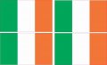 Stickertalk Irish Flag Vinyl Stickers 2 5 Inches By 1 