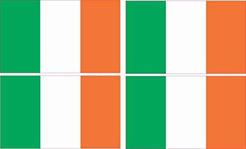 Stickertalk Irish Flag Vinyl Stickers 2 5 Inches By 1