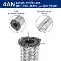 X Autohaux 20 Ft 4an Fuel Hose An4 1 4 Universal Braided Stainless Steel Cpe Oil Gas Line