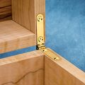 Solid Brass Side Rail Hinges